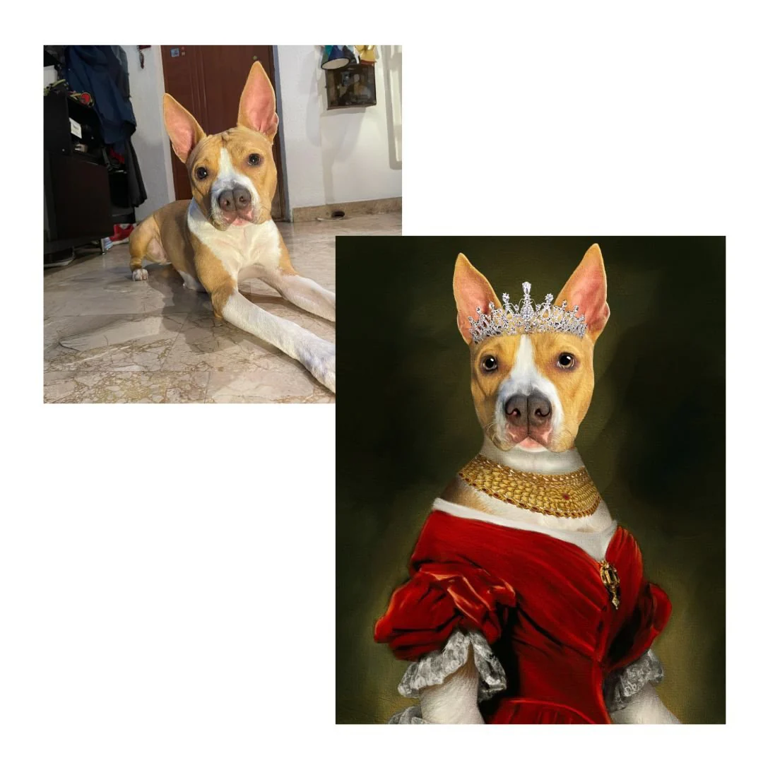 The Queen - Renaissance Pet Portrait - Image 12